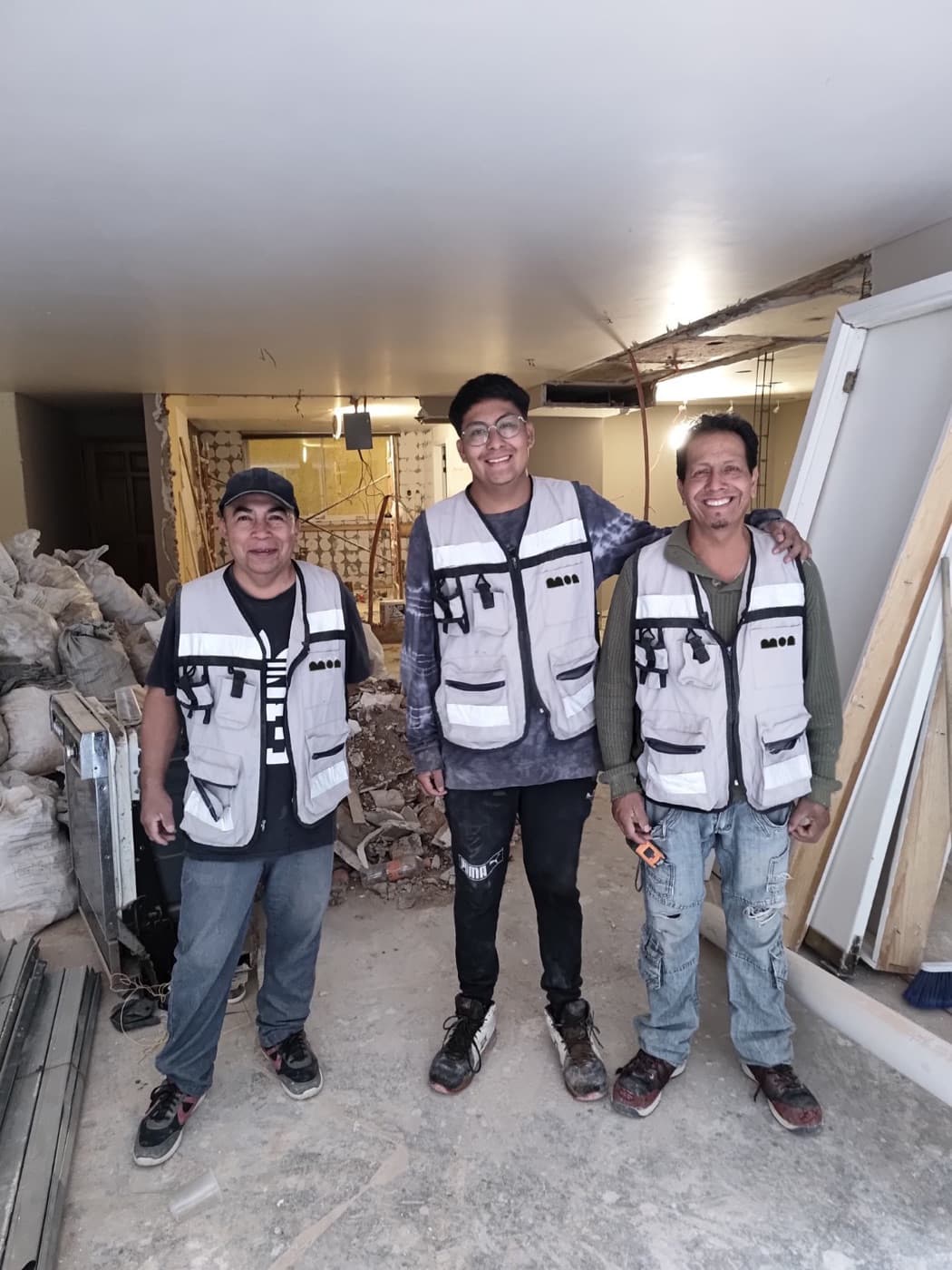Equipo de Mon Arquitectura en obra